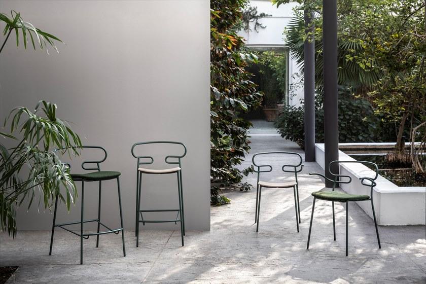 TrabA' Стул из металла и полиуретана с подлокотниками Genoa 0048/0049-met-pu, - Вид №6