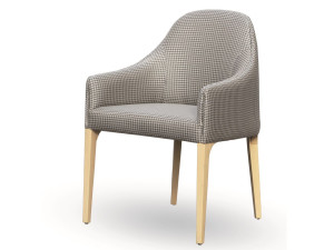 Тканевый стул с подлокотниками