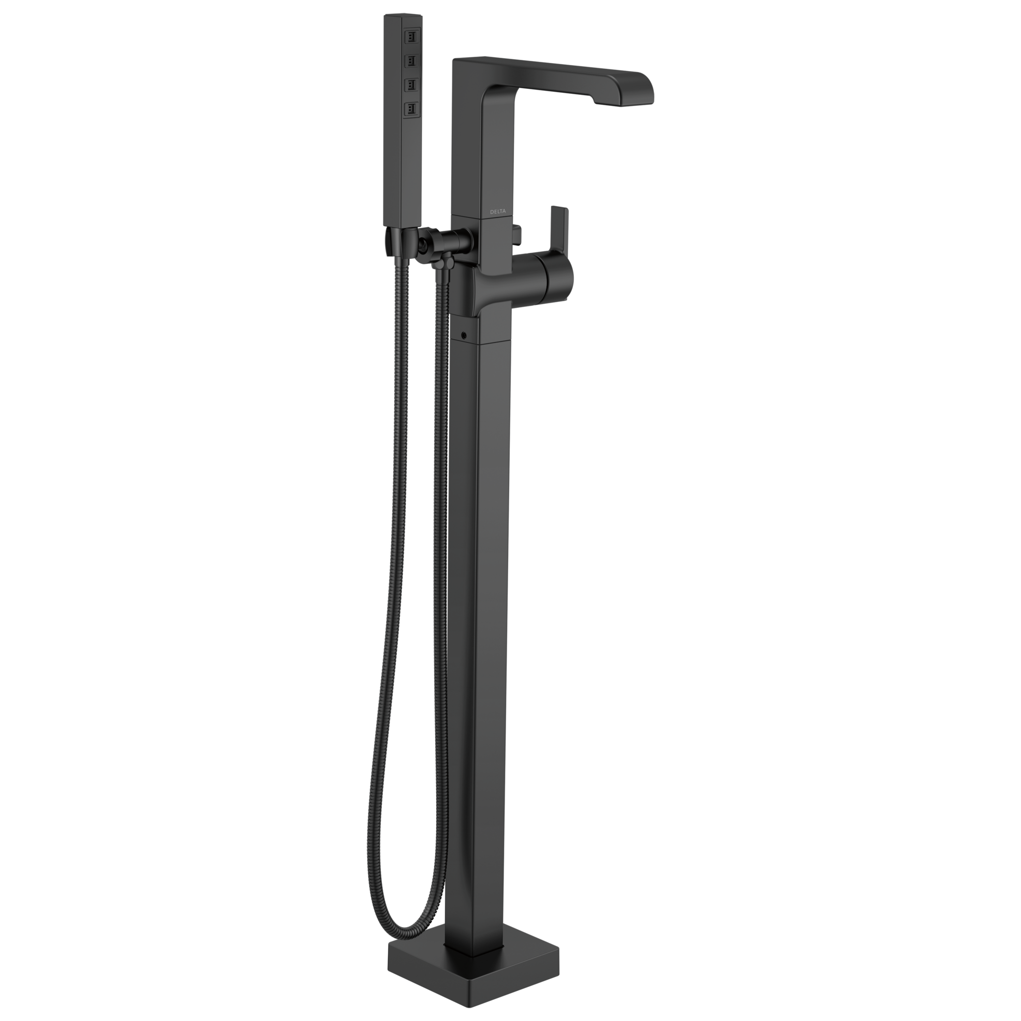 T4767-BLFL Напольная накладка для ванны с одной ручкой и ручным душем Delta Faucet Ara Матовый черный