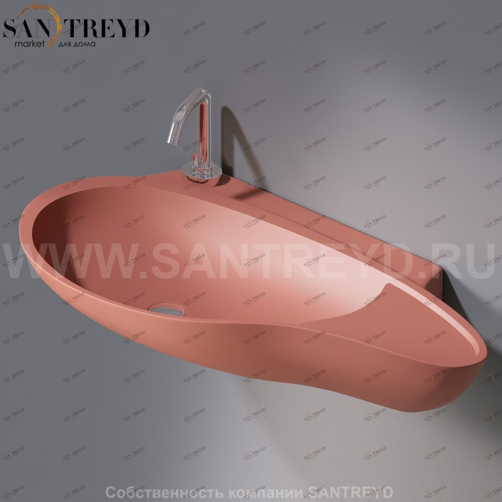 L500T0R1V4.142 Подвесная раковина настенная овальная A. e T. Italia SPOT AeT ITALIA ACCENT