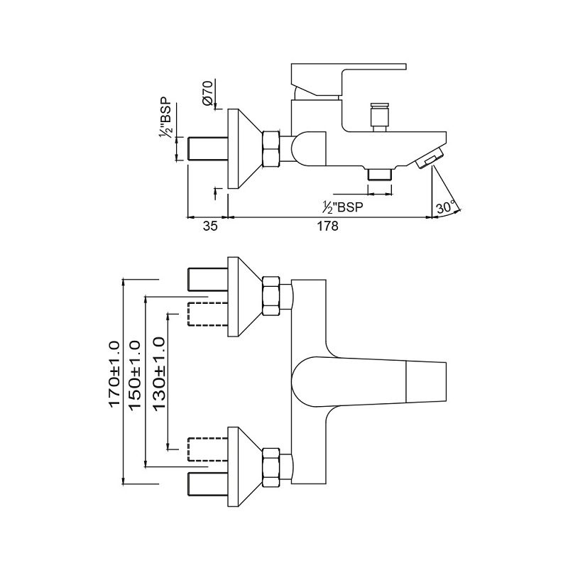 ARI-CHR-39119 Смеситель Jaquar Aria Santreyd - Вид №1