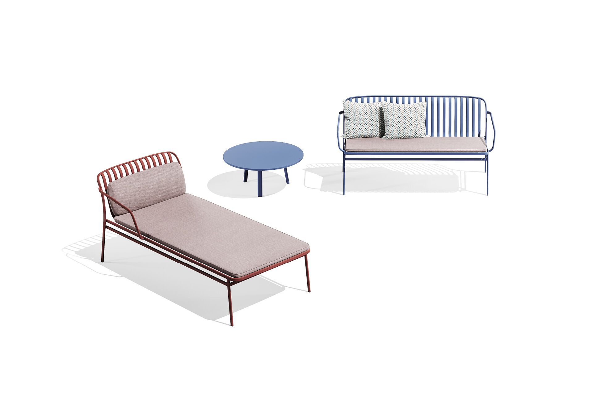 Стальная Садовая спальная кровать BABEL D Kano ARCH-00124414