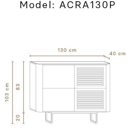 Momocca Комод деревянный с распашными дверцами Adara Acra130 / acra130p - Вид №3