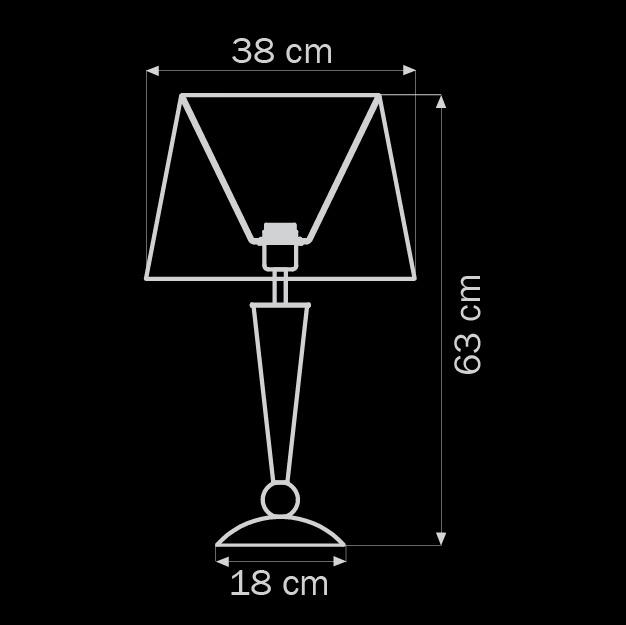 Настольная лампа Lightstar Grasia 870927 LIGHTSTAR ВАЗА 079881 Бежевый  - Вид №1