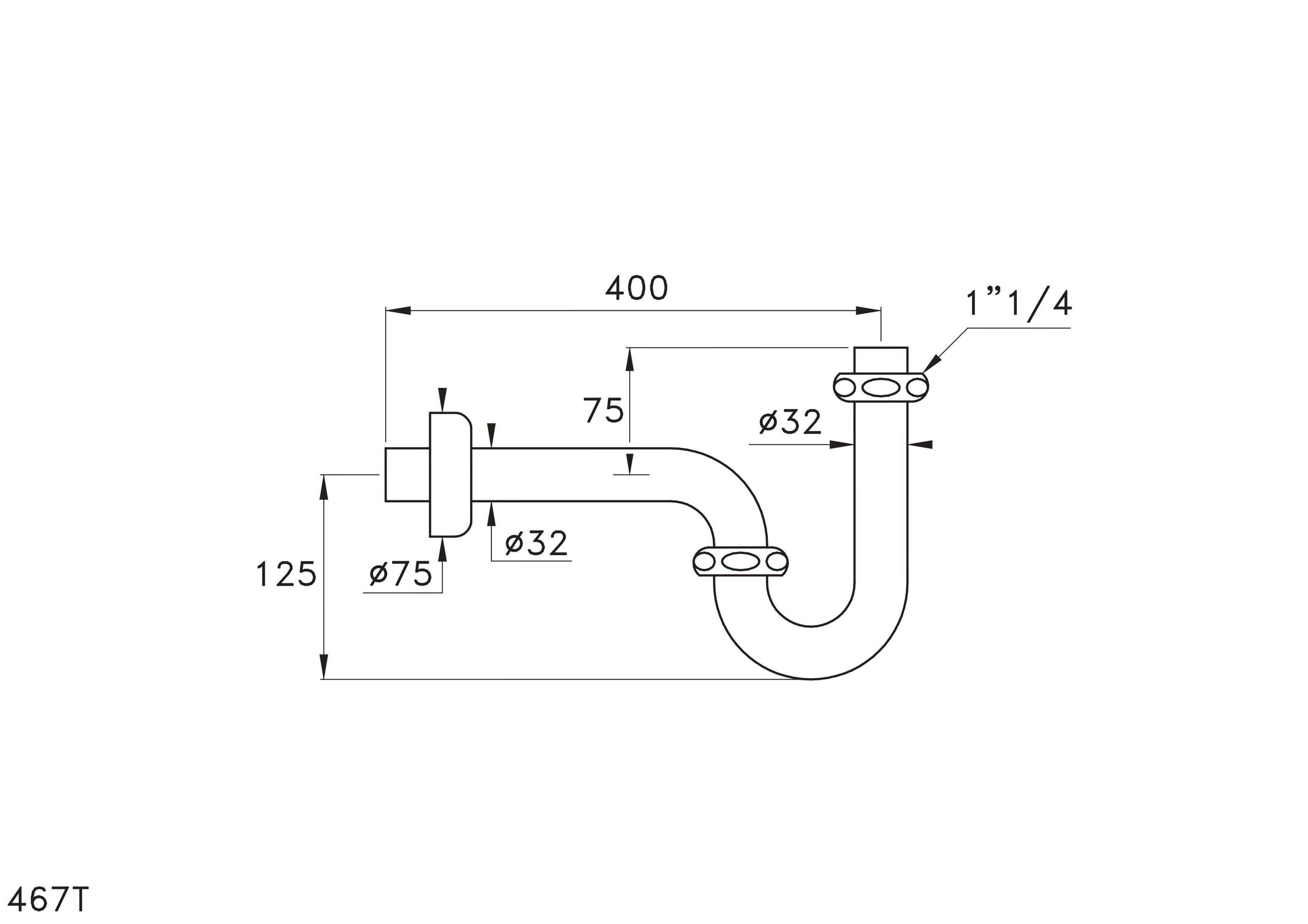 Сифон для умывальника RUBINETTERIE STELLA ARCH-00058188 - Вид №3