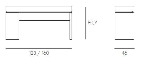 Деревянный туалетный столик / письменный стол Olivieri DESK ARCH-00092163 - Вид №4