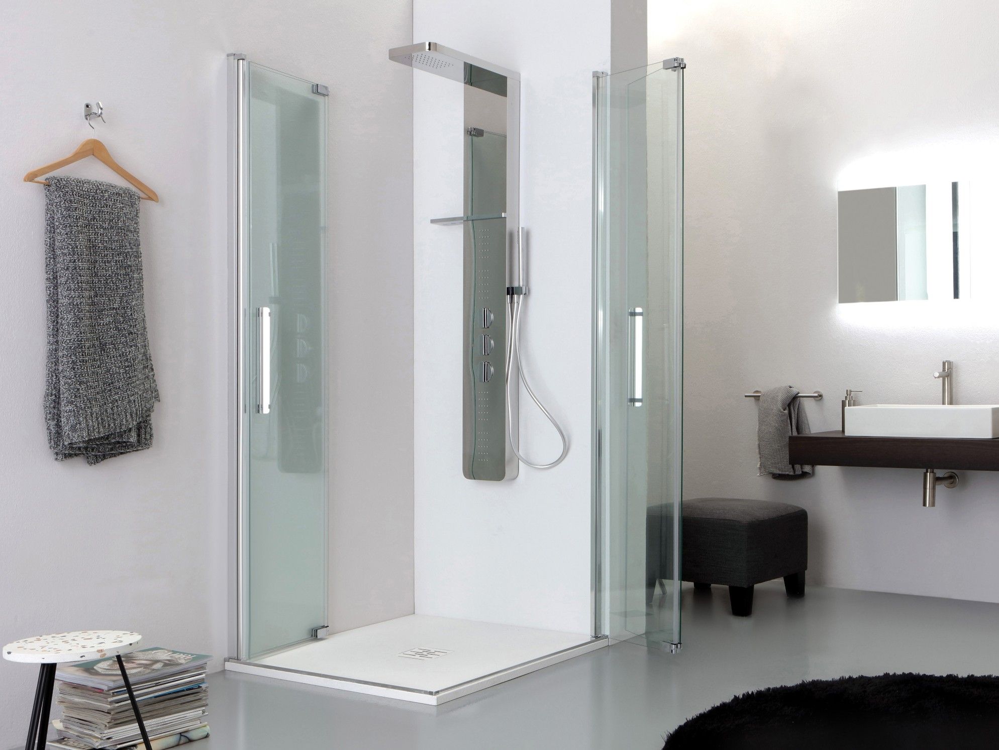 Угловая душевая кабина с раздвижной дверью Kinedo GL6 ARCH-00086606 - Вид №1