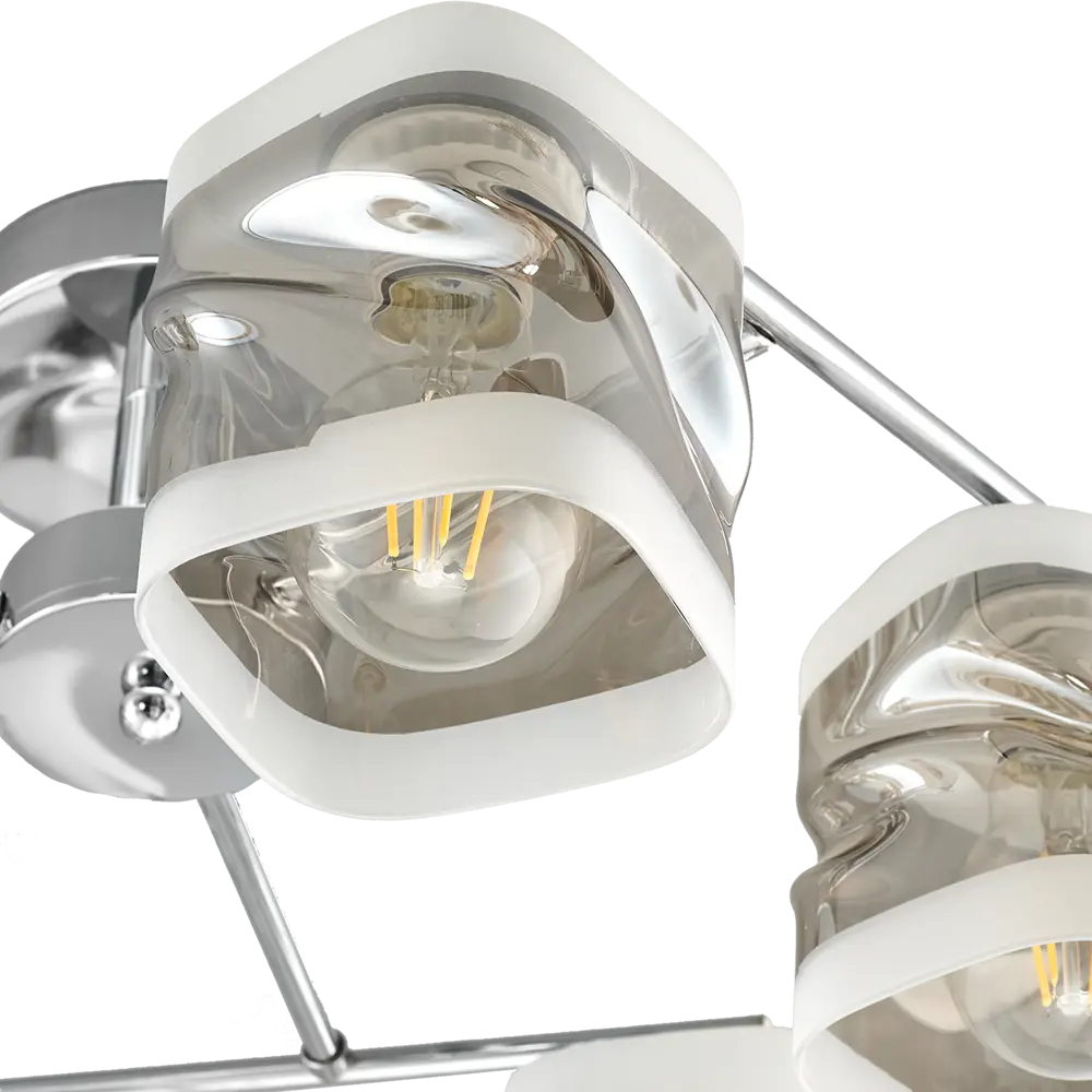 Люстра потолочная JLIGHT PEKA 6 ламп 28 м², цвет хром 84534224 STLM-2112427  - Вид №5
