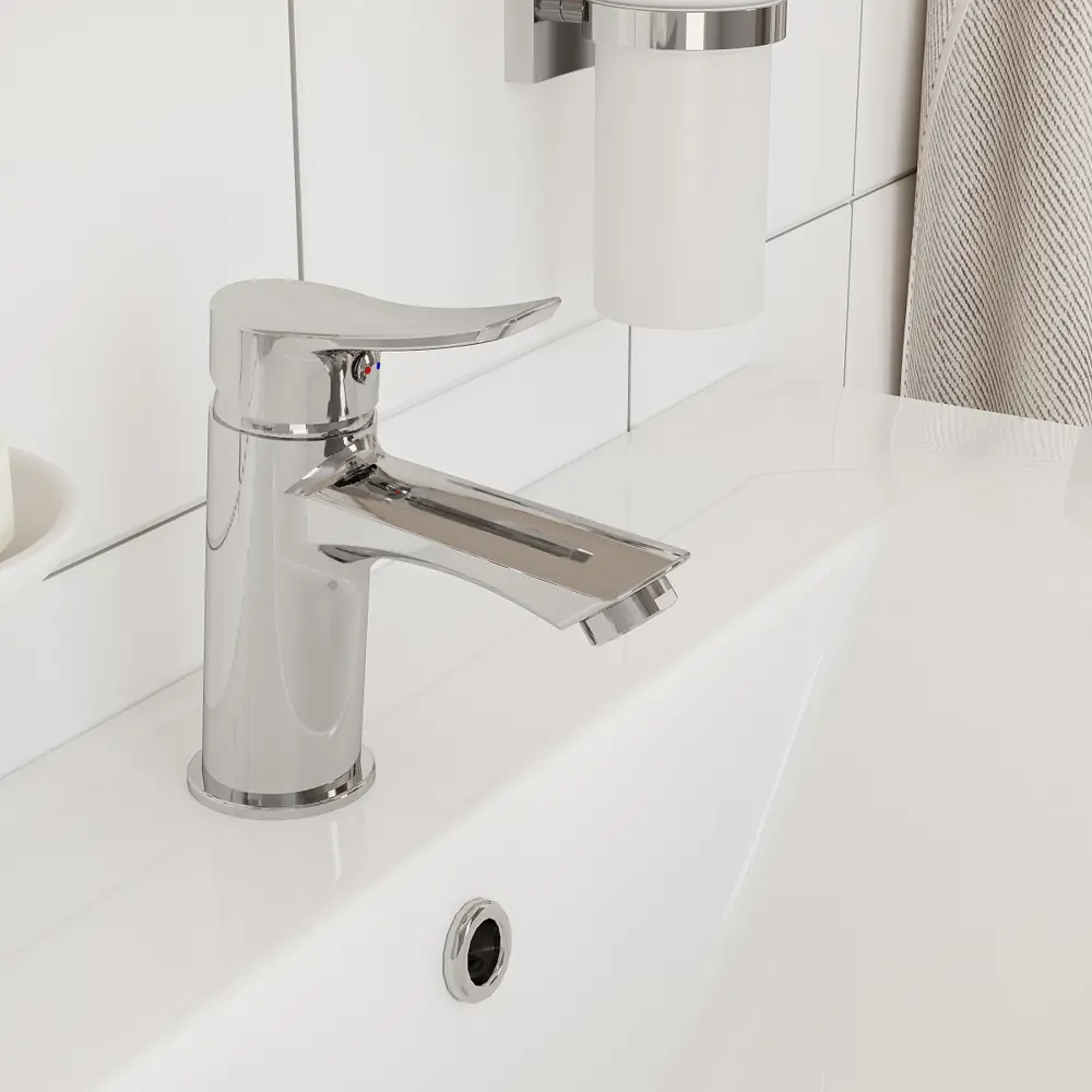 IDDIS Shape - смеситель для раковины с изогнутой ручкой и хромированным покрытием 86588916 STLM-1584934 - Вид №2