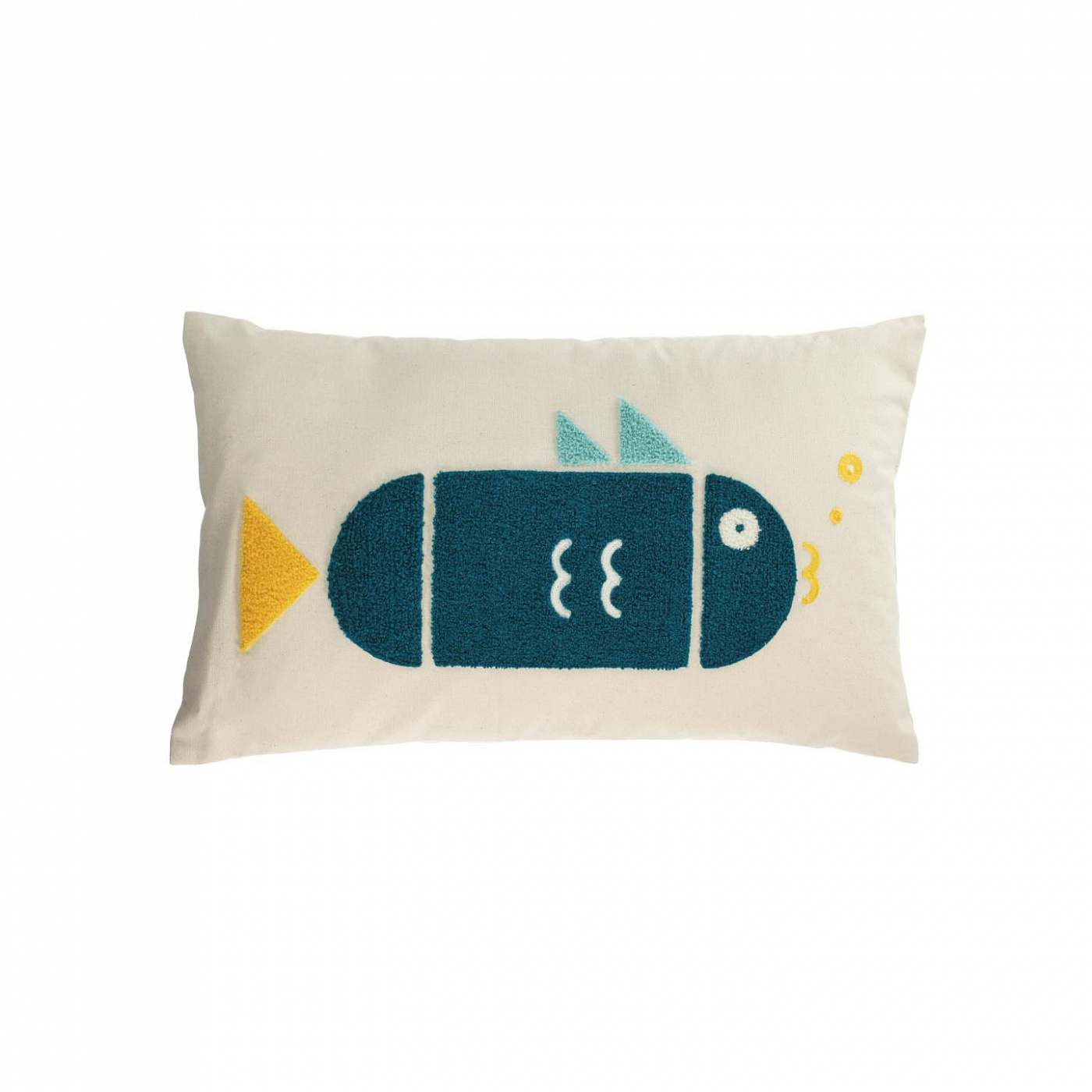 108270 Наволочка 100% хлопок с рыбками 30 x 50 см La Forma Samudra  - Вид №1