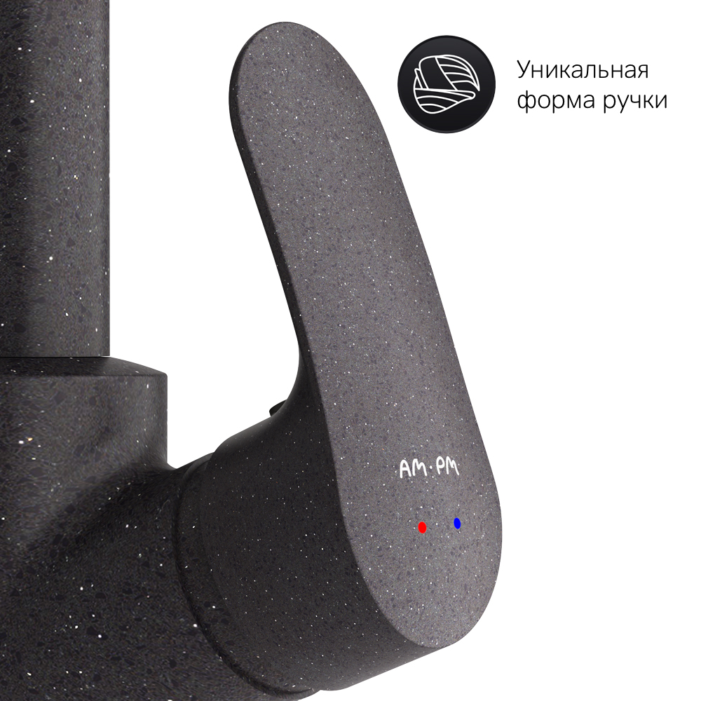 F8007722 смеситель для кухни с каналом для питьевой воды черный шт. AM.PM Like - Вид №6