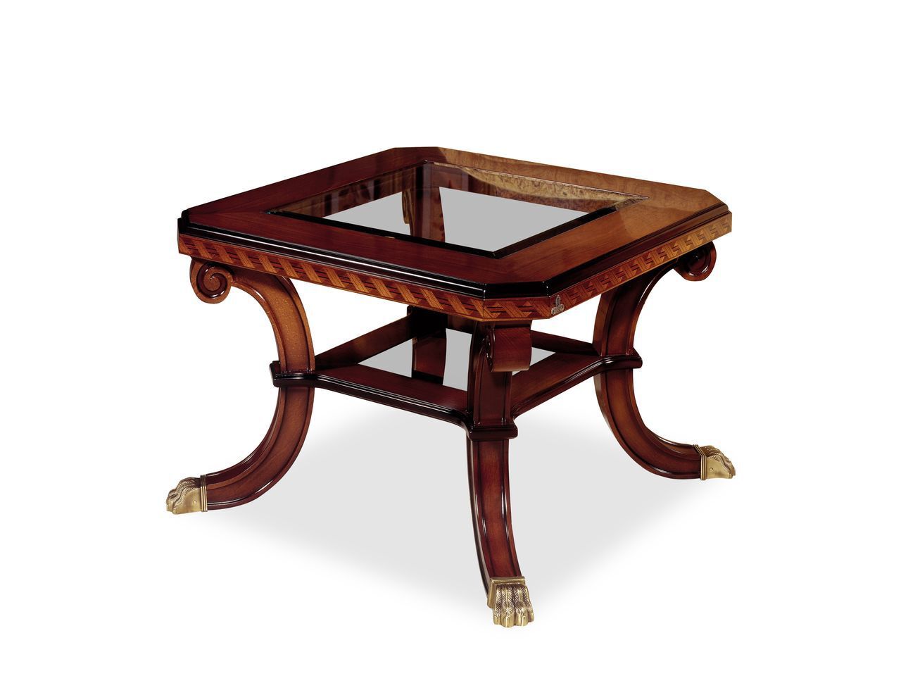 Деревянный квадратный журнальный столик Hurtado Traditional ARCH-00098255 - Вид №1