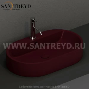 028575 Накладная раковина на столешницу  овальная Kerasan Nolita