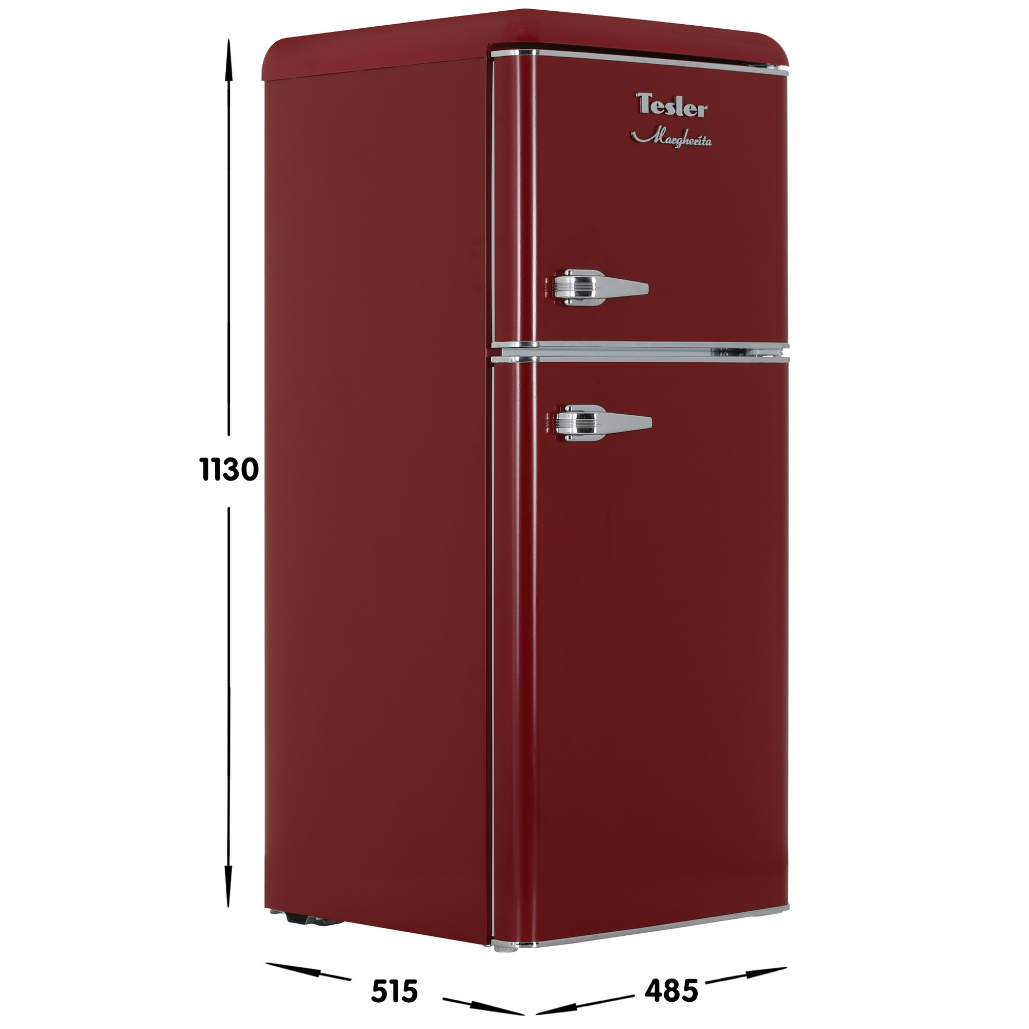 9057385 Холодильник компактный   Tesler RT-132 красный STDN-0002526 - Вид №6