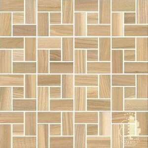 Мозаика и 3D панели из дерева Tarsi Городок 411 Ясень Селект (Гладкая) 331х331 мм.