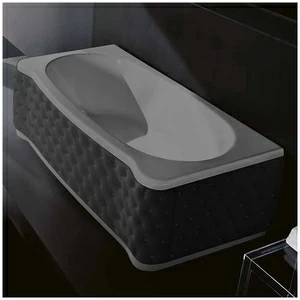 Ванна Gruppo treesse New Classic Young VTL-V6741-SX-KC-SE серая прямоугольная левая чёрная кожа