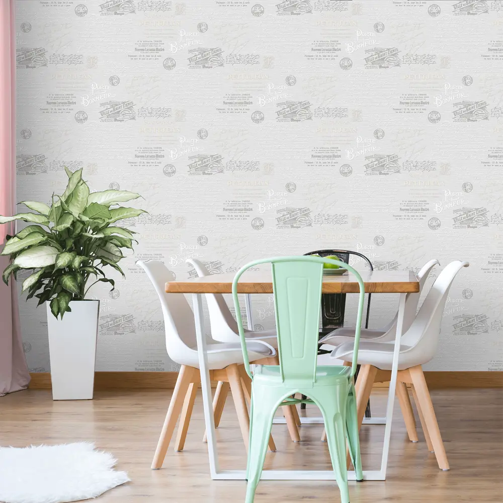 Victoria Stenova Michelle - Серые флизелиновые обои с элегантной текстурой 84534399 STLM-0826587 - Вид №2