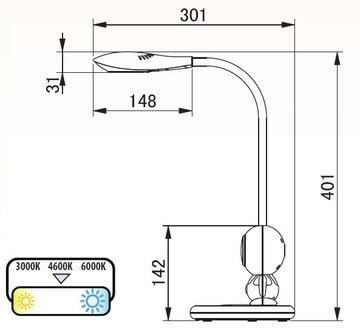 Детская настольная лампа Merve "Человечек" голубая HOROZ  326404 Голубой  - Вид №1