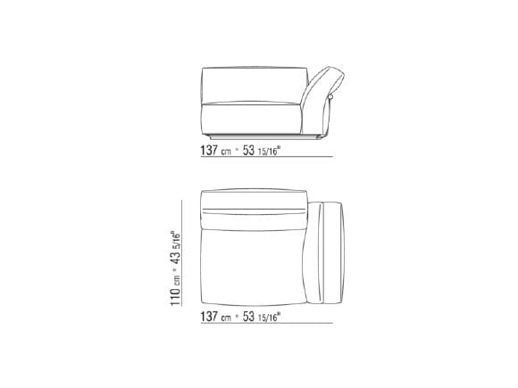 4-местный угловой диван Flexform Camelot ARCH-00041677 - Вид №4