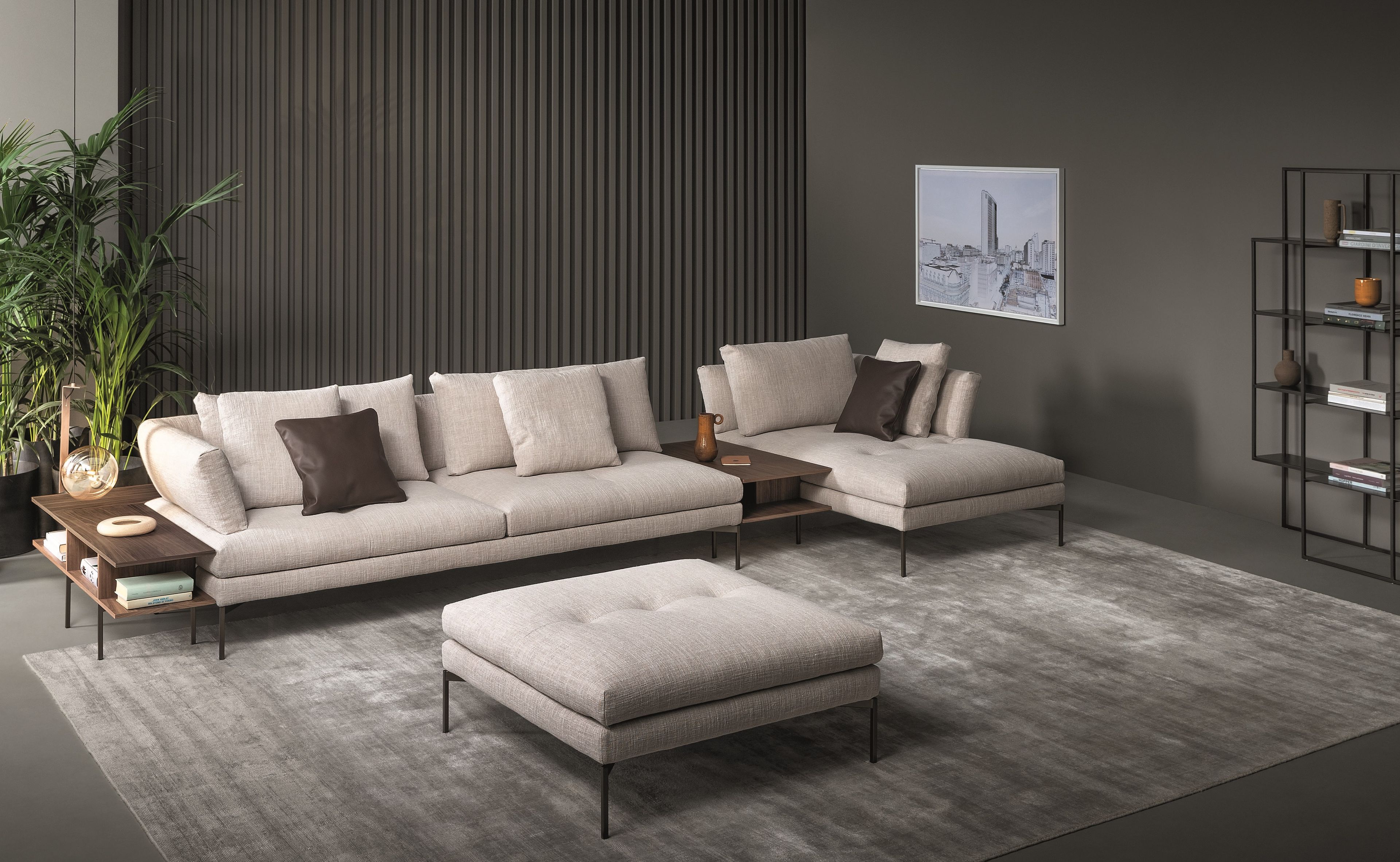 Тканевый диван с полуостровом BONALDO ALIANTE ARCH-00041242 - Вид №1