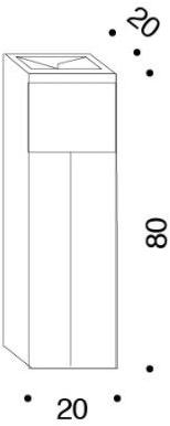 Danese Milano Напольная пепельница с корзиной из нержавеющей стали и алюминия  Dm2038b00  - Вид №5