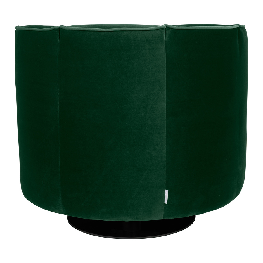 Кресло Flower зеленое крутящееся на одной ножке Dutchbone 3100069 - Вид №4