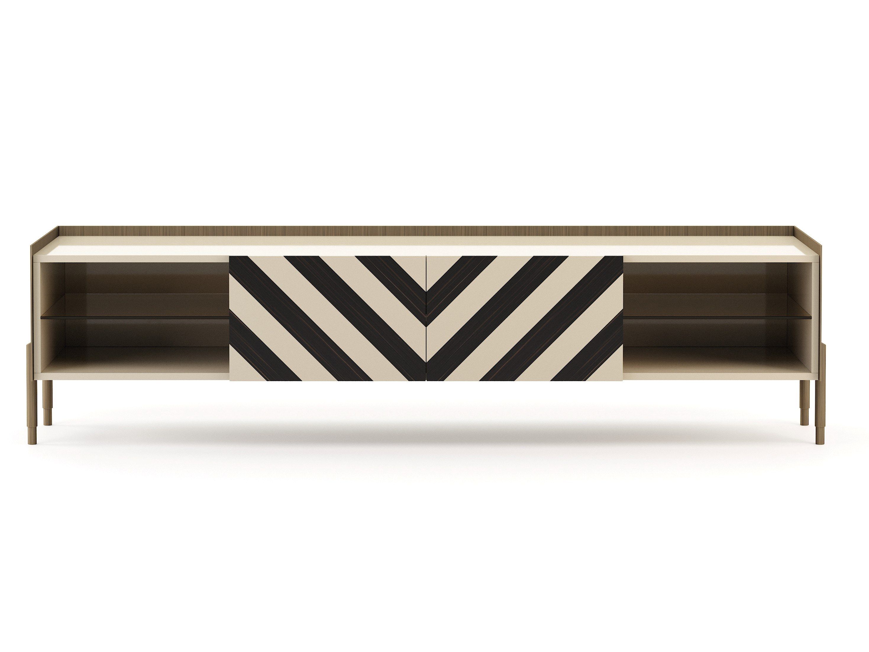 Деревянный шкаф для телевизора с распашными дверцами Stylish Club His &amp ARCH-00121988 - Вид №1