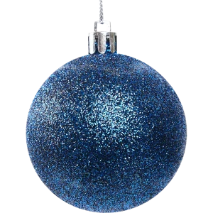 87036349 Набор новогодних шаров Christmas ø6 см пластик цвет синий 18 шт. STLM-1405081