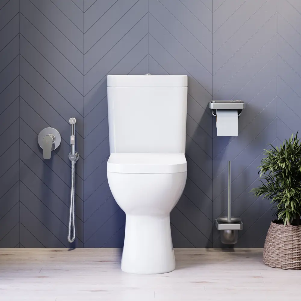 Унитаз-компакт AM.PM Tetra горизонтальный выпуск двойной слив 85343253 STLM-2065756 - Вид №2