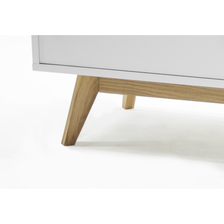 Сервант Tenzo Bess, 72х170х43 см, дуб, белый 2175001 - Вид №6