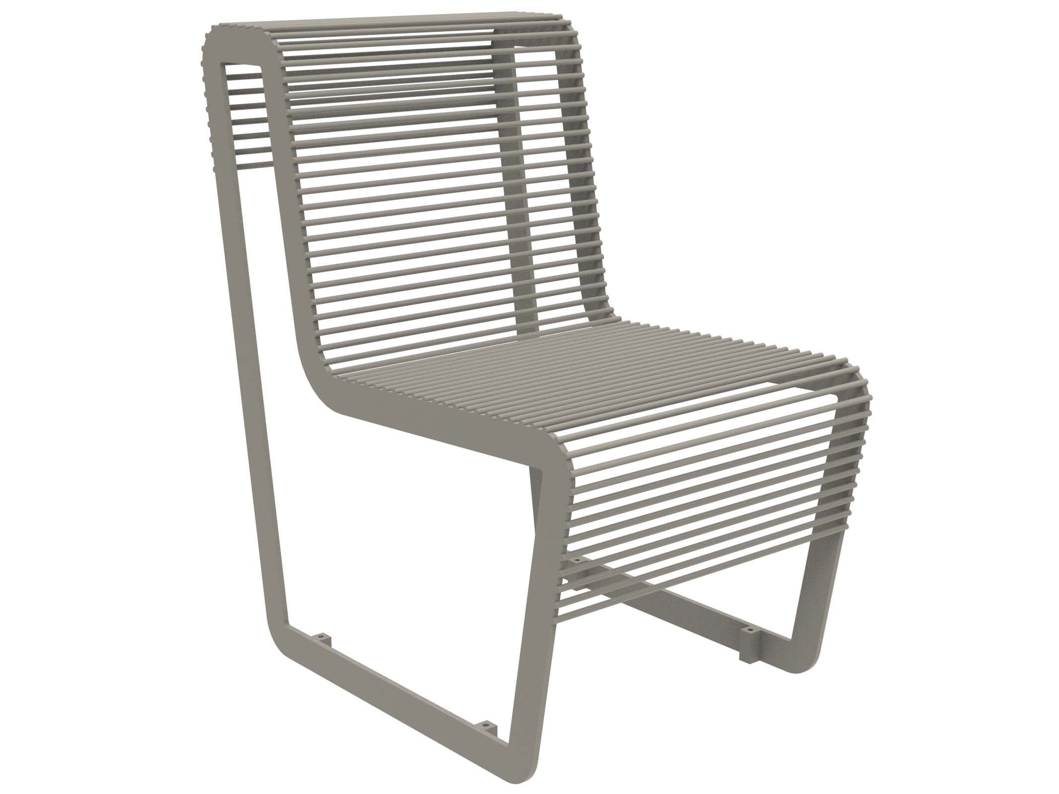 Оцинкованная стальная скамья со спинкой Lazzari Light ARCH-00005945 - Вид №10