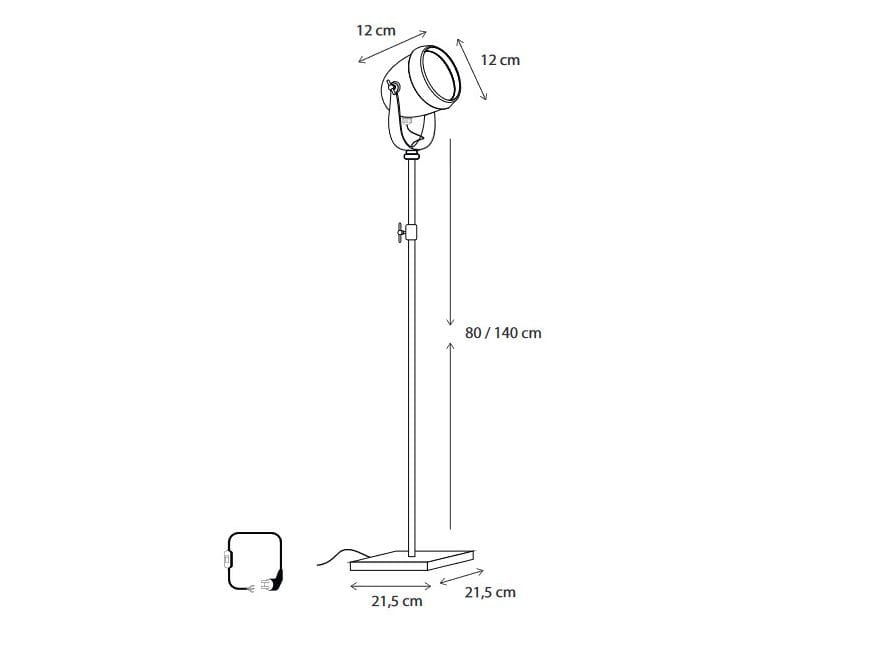 Регулируемая латунная напольная лампа Authentage Lighting Macro ARCH-00096511 - Вид №3