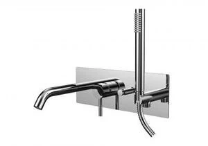 Смеситель для ванны с душем Paffoni Light LIG001CR (с внутренней частью)