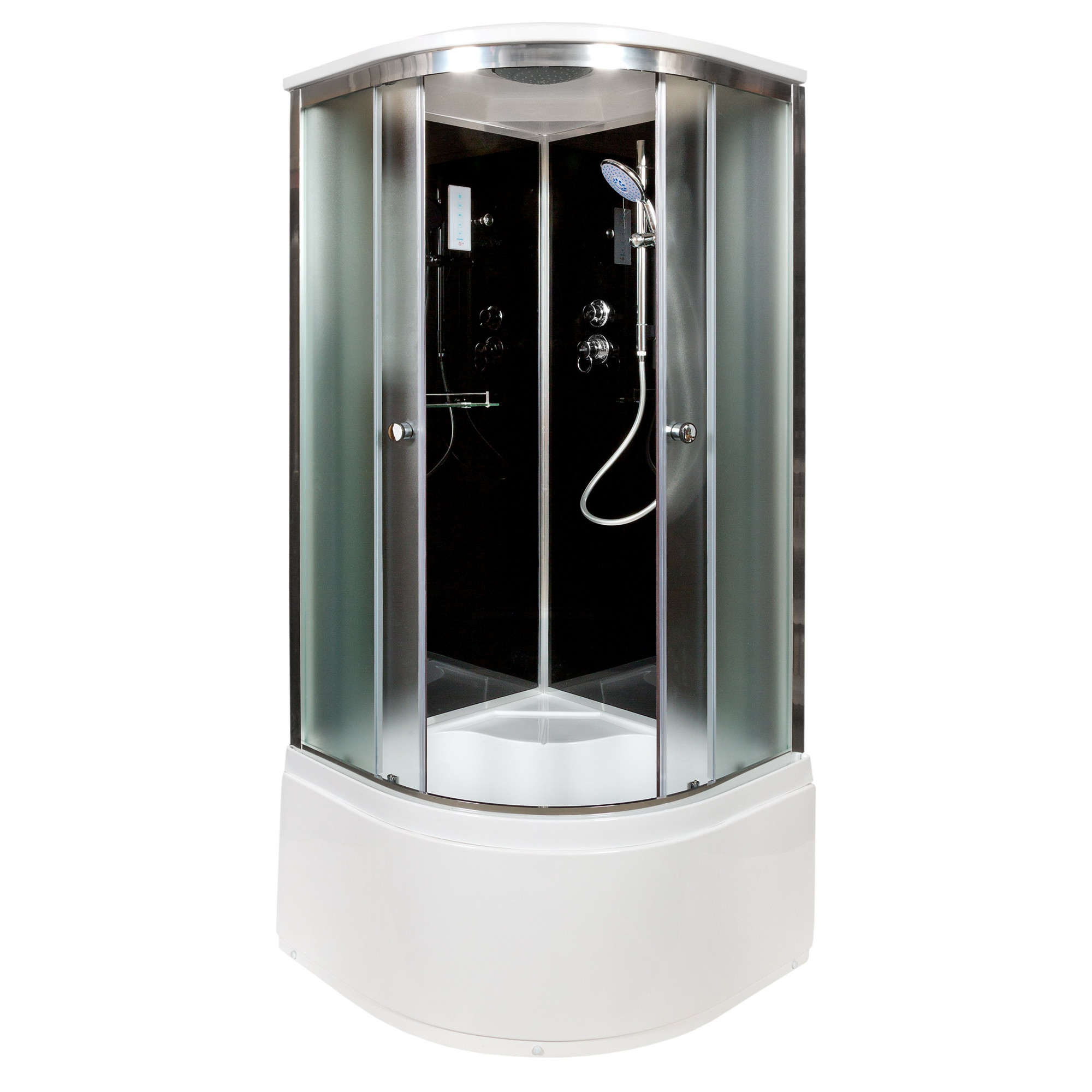 ЕМ1511 L N (без крыши) Душевая кабина DETO Серия EM B90S+ эл. BLACK