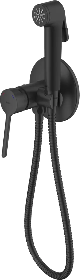 89348634 Гигиенический душ Iddis Odda ODDBLR0i08, набор со смесителем, цвет черный матовый STLM-0973500