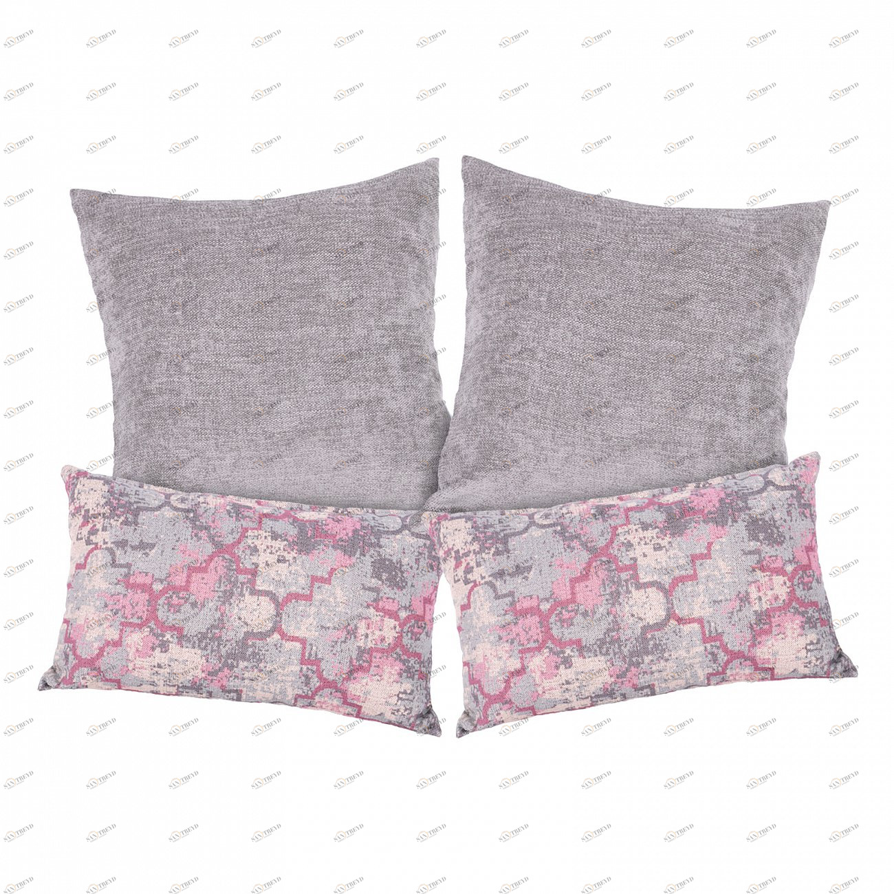 Комплект чехлов для подушек RAST AMARIS ARBEN DECOR MAGIC ОДНОТОННЫЕ 321825 Серый 