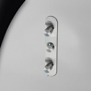 Термостат для душа матовая сталь с голубой ручкой Toki Radomonte TKI54SCIL27