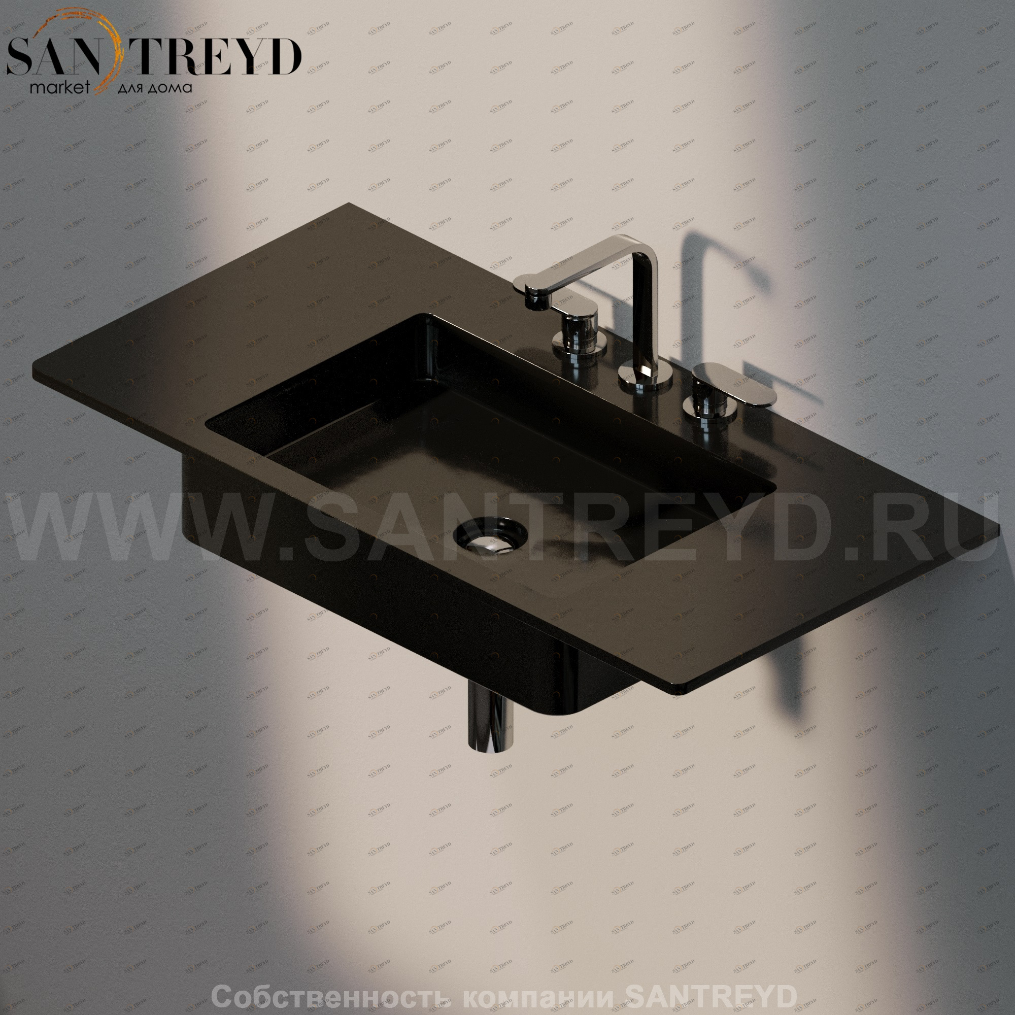 MW60SP9017 Накладная раковина под столешницу  квадратная Ceramica Flaminia Miniwash