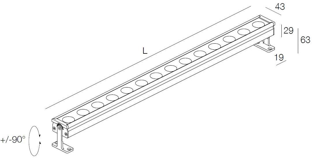DGA Регулируемый линейный светильник sun-id-1450764 - Вид №1