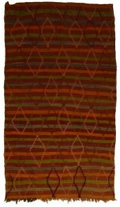 AFOLKI Прямоугольный шерстяной коврик Azilal Taa1089be