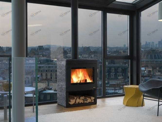 PALAZZETTI Дровяная печь с открытым отсеком Nicole sun-id-1431444