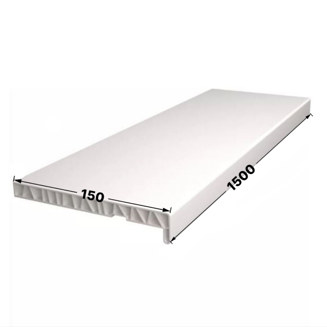 Подоконник ПВХ /белый/ 150х1500 STELLA STSR-1929