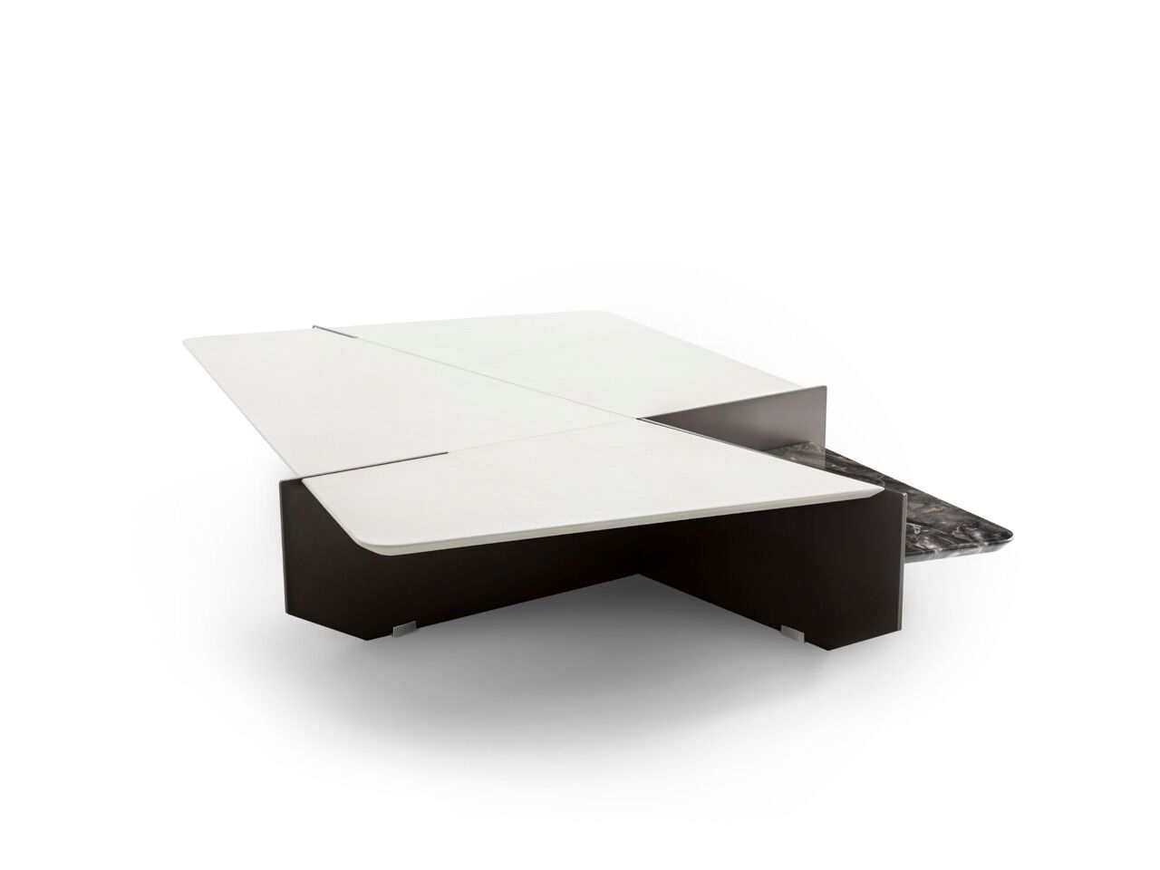 Кожаный прямоугольный низкий журнальный столик Giorgetti GHIBLIM ARCH-00094187 - Вид №1