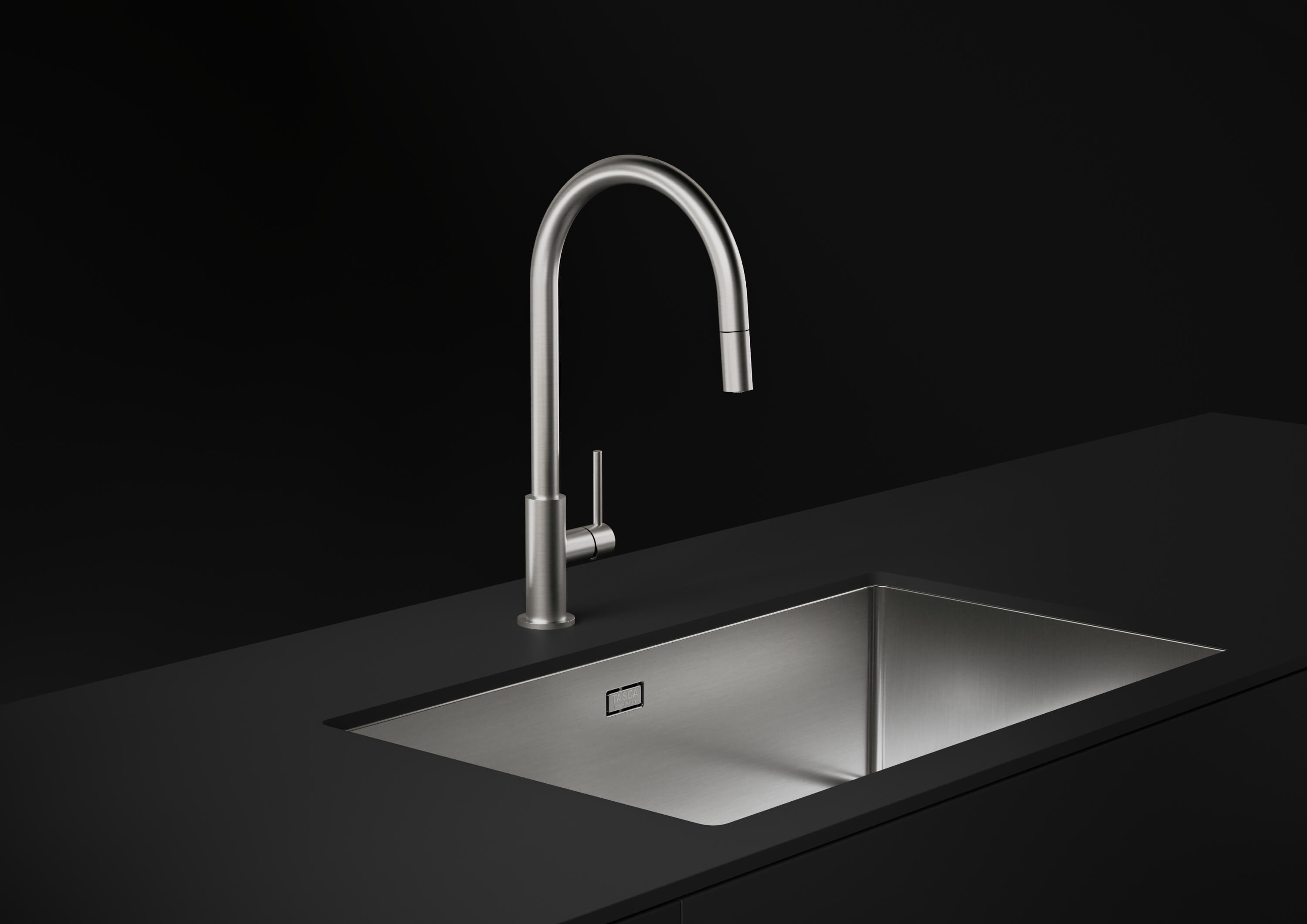 Однорычажный кухонный смеситель со съемным ручным душем TASCA RIALTO ARCH-00150364 - Вид №1