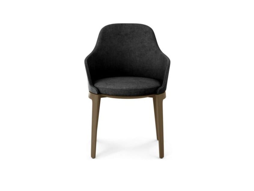 Тканевый поворотный стул с подлокотниками ROCHE BOBOIS TOURNICOTI ARCH-00134966 - Вид №1