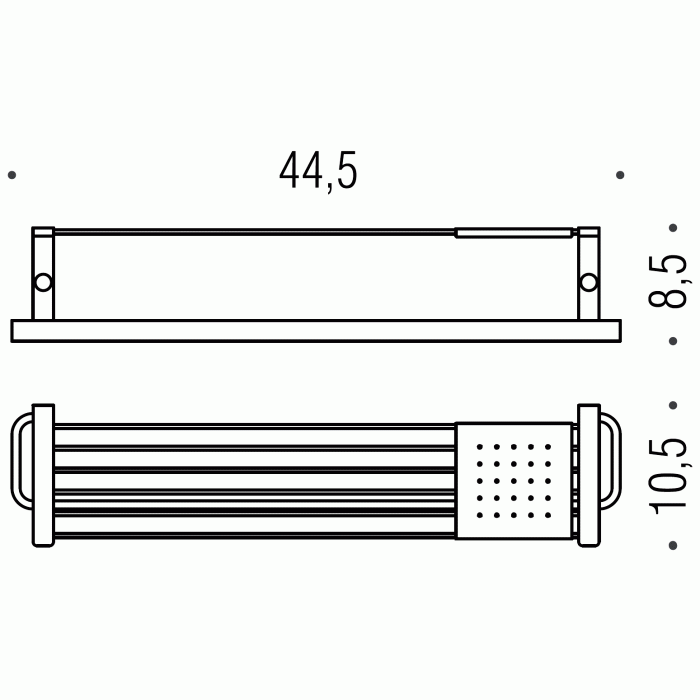 W4277 Полочка с держателем полотенца COLOMBO TIME Colombo Design - Вид №1