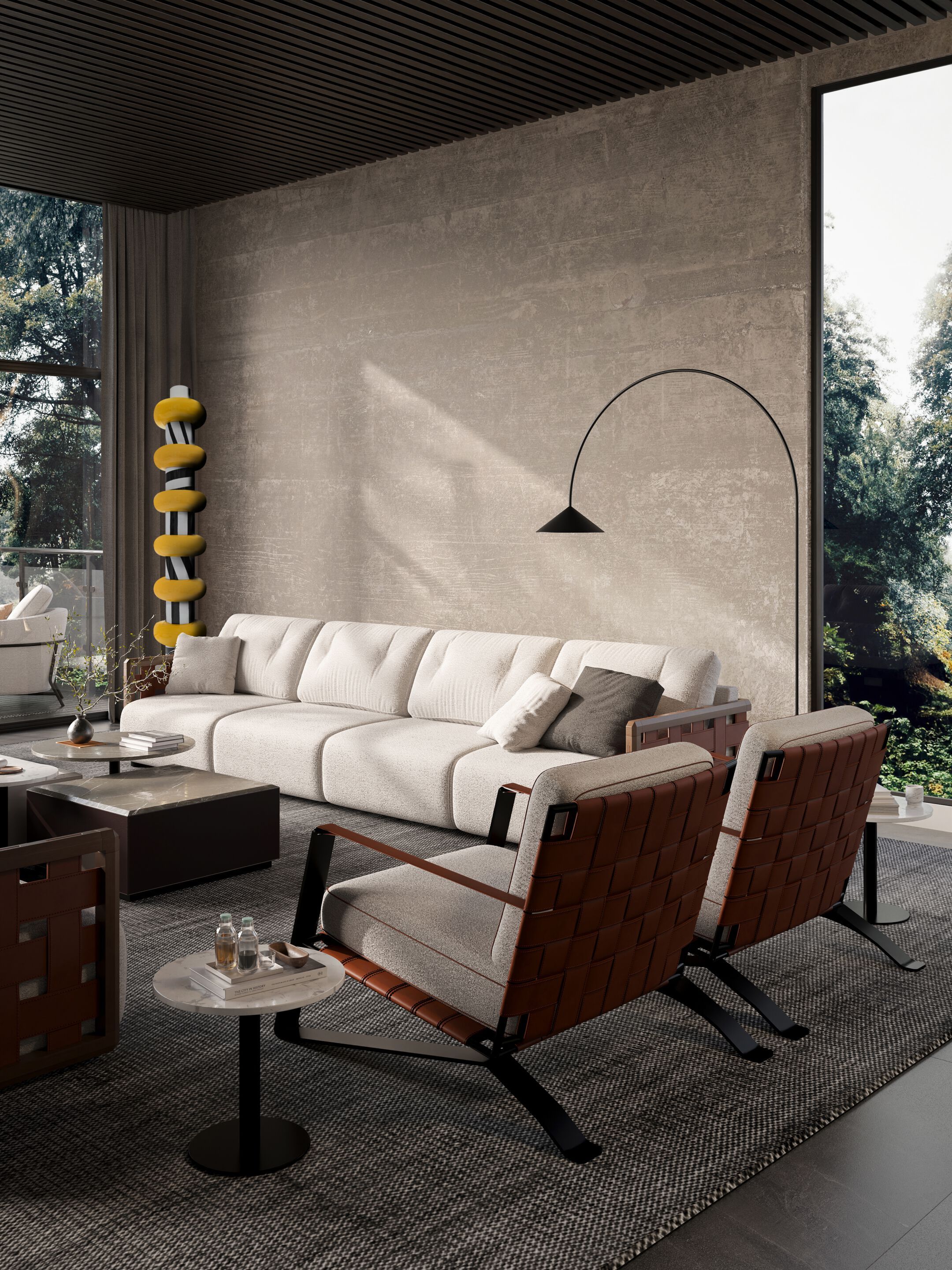 Тканевое кресло с подлокотниками Formitalia NYX ARCH-00028284 - Вид №1