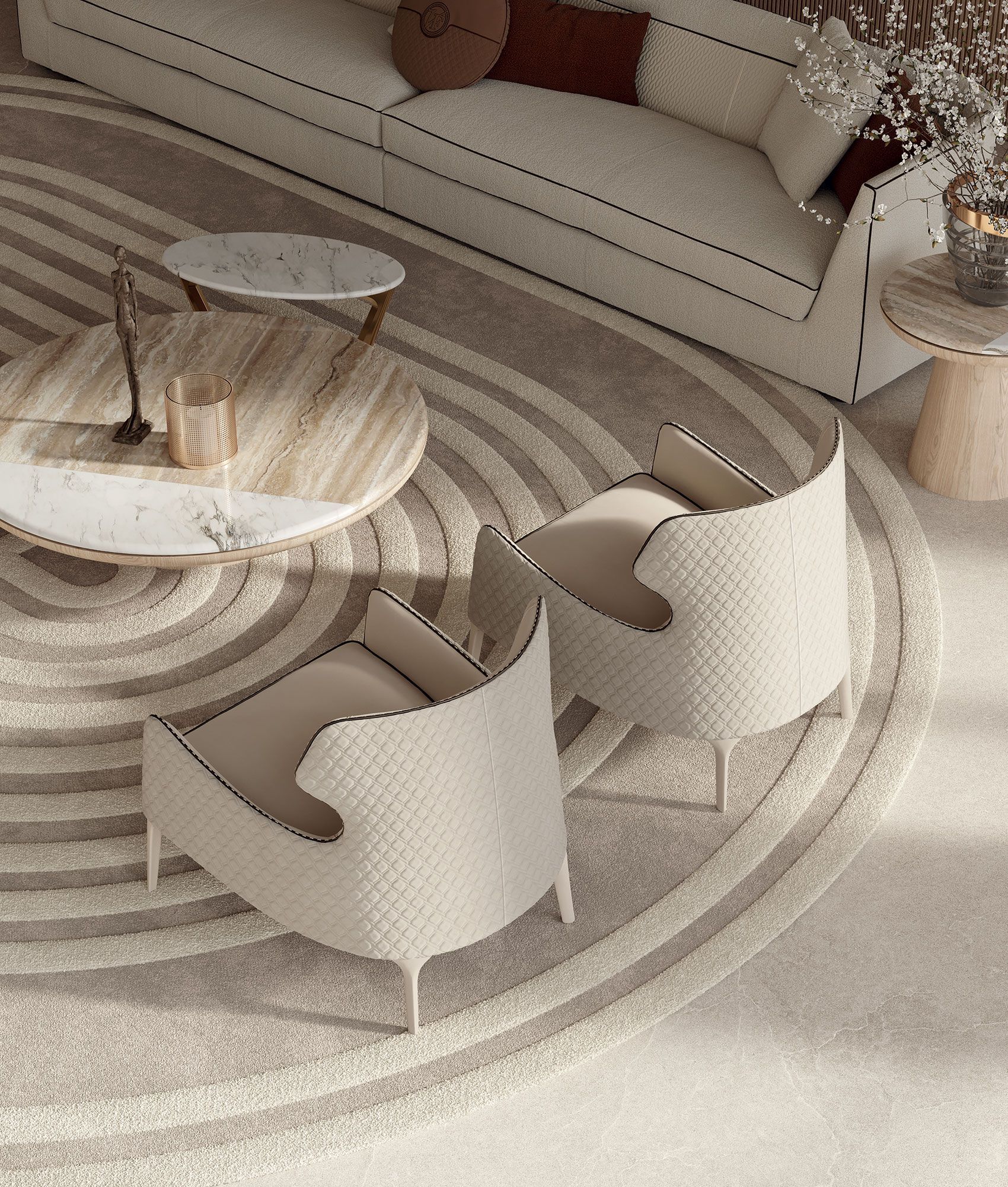 Тканевое кресло Vittoria Frigerio Piola ARCH-00022251 - Вид №1