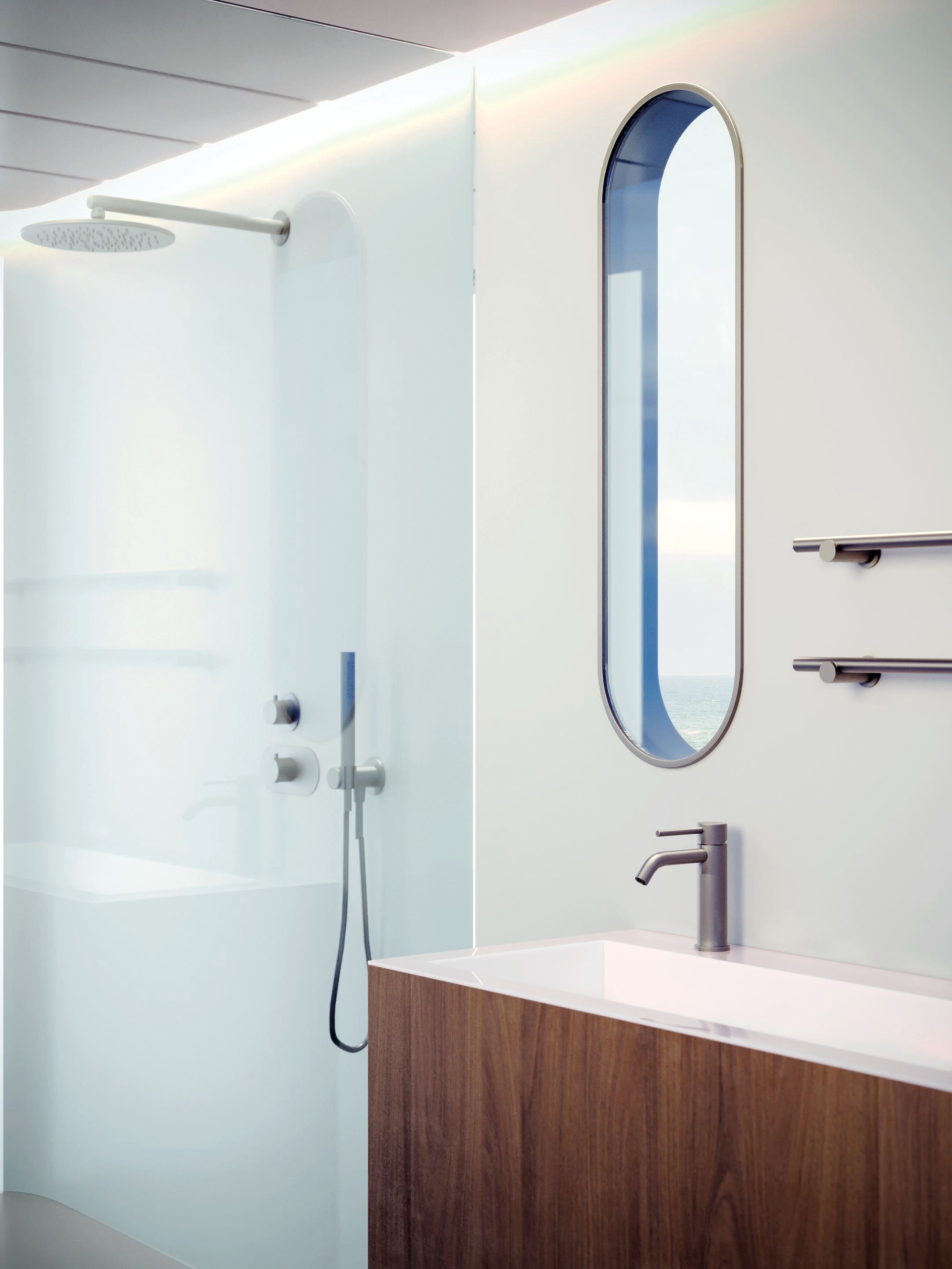 Нержавеющая сталь термостатический встраиваемый смеситель для душа CARIMALI Navis ARCH-00117157 - Вид №1