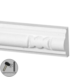 Молдинг настенный Decomaster 98010 белый 10x22x2000 мм